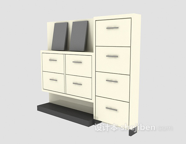 储物柜3d模型下载