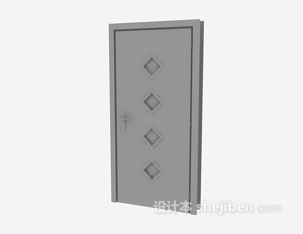客厅门3d模型下载