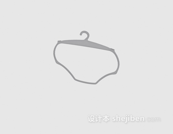 塑料衣架3d模型下载