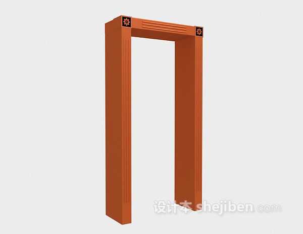 门柱3d模型下载