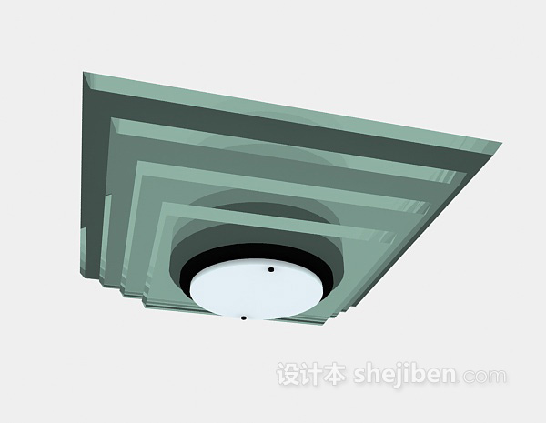 现代吸顶灯3d模型下载
