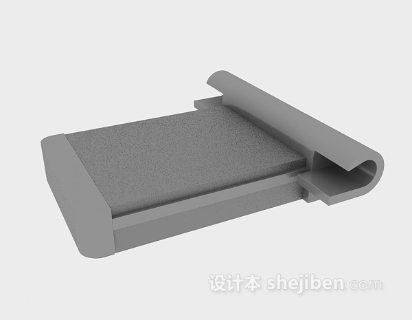 双人床3d模型下载