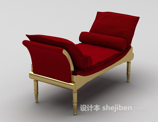 躺椅沙发3d模型下载