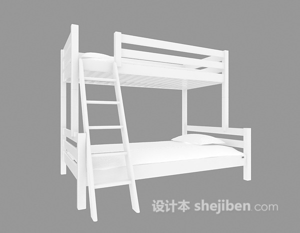 学校用床3d模型下载