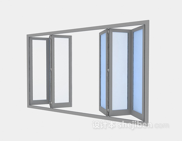 铝合金窗3d模型下载