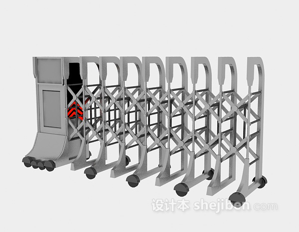 不锈钢门3d模型下载