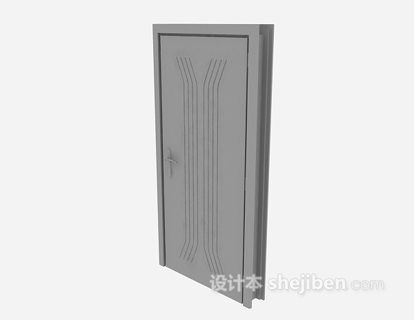 家居门3d模型下载
