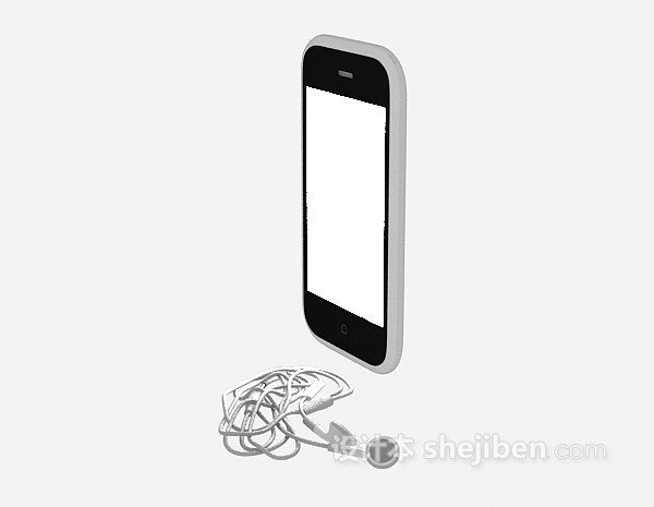 手机耳机3d模型下载