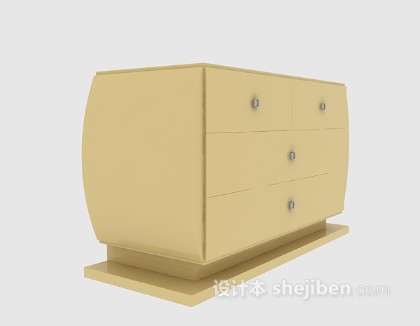 床头柜3d模型下载