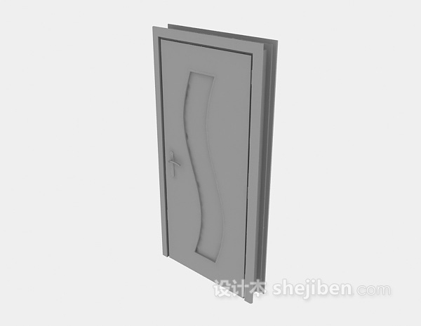 木质门家居3d模型下载