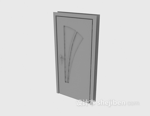 不带贴图木门3d模型下载