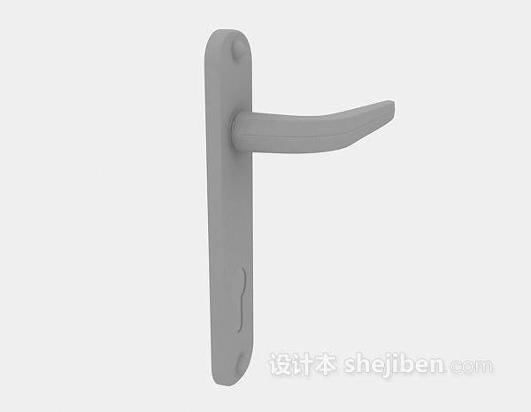 金属门把手3d模型下载