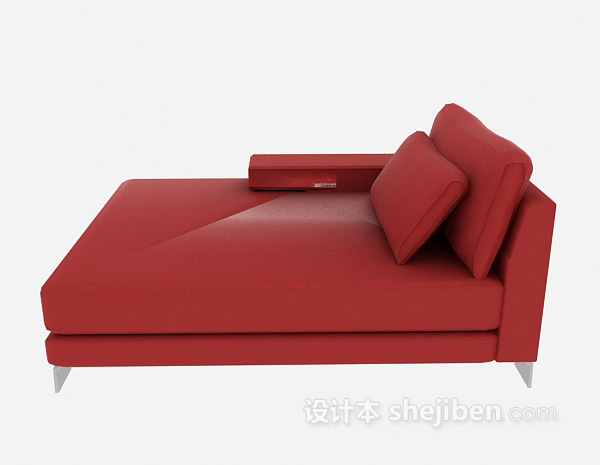 红色床垫3d模型下载