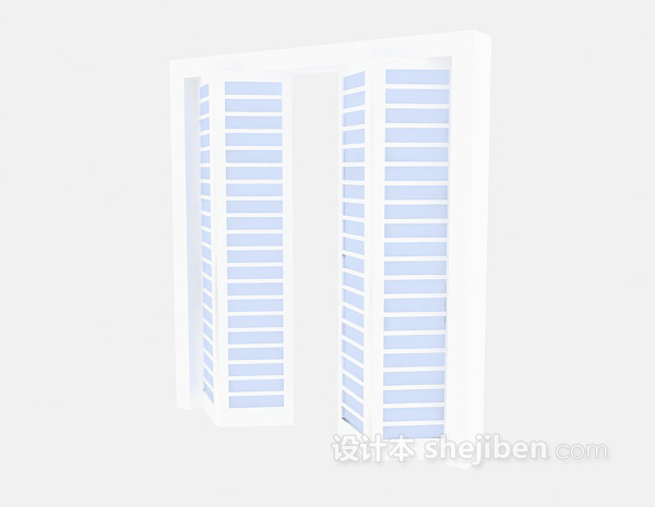 条纹木门3d模型下载