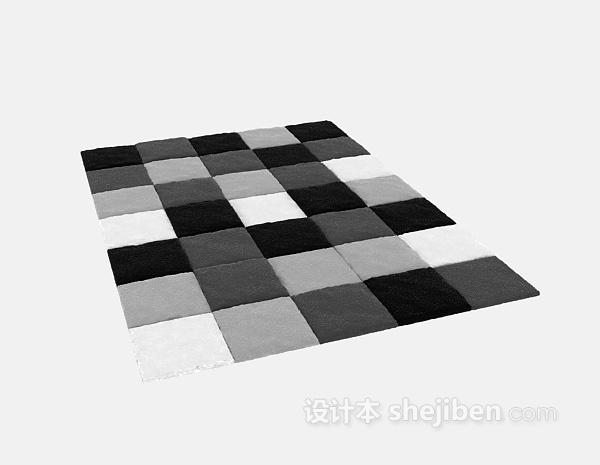 格子地毯3d模型下载