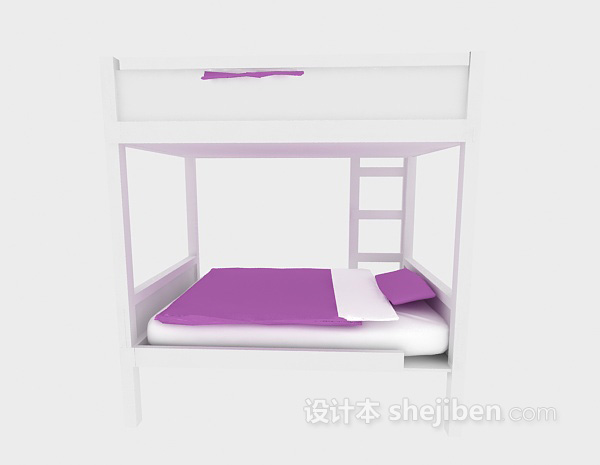 宿舍上下铺床3d模型下载