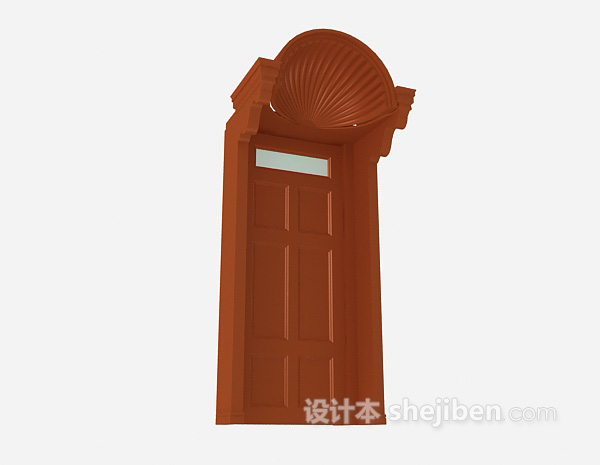 实木复合门免费3d模型下载