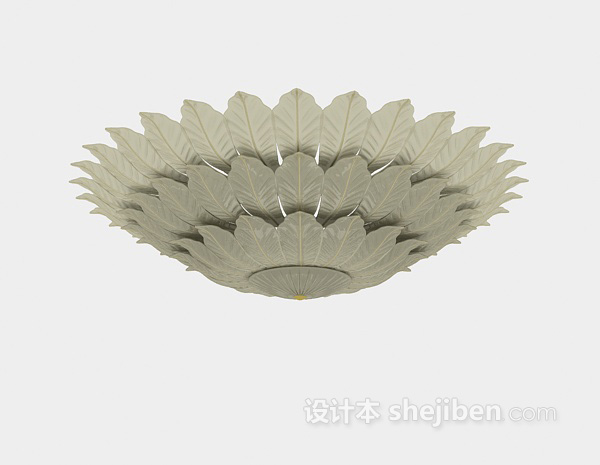 个性吸顶灯3d模型下载