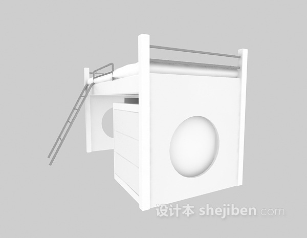 学生床3d模型下载