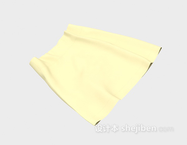 黄色短裙3d模型下载
