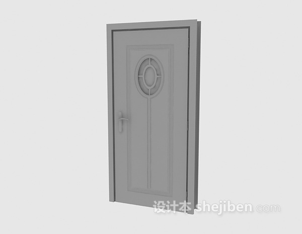 现代风格木门3d模型下载
