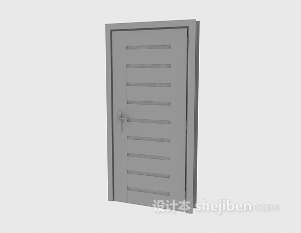 简易木门3d模型下载