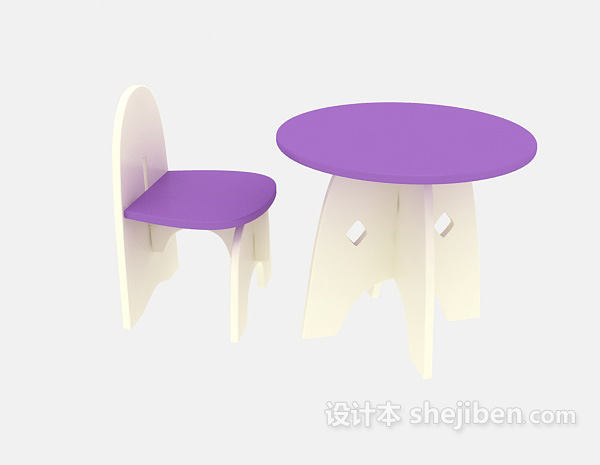 儿童写字桌3d模型下载