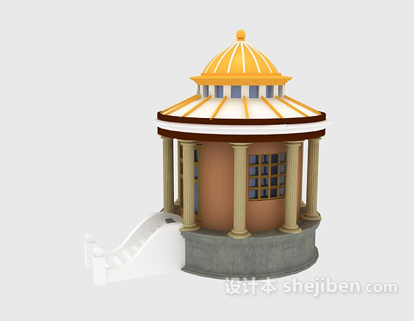 户外建筑房屋3d模型下载