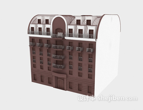 户外楼房3d模型下载