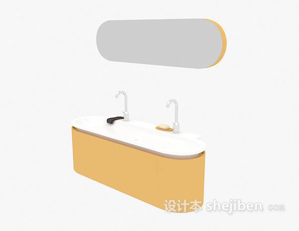 洗手盆、卫浴镜3d模型下载