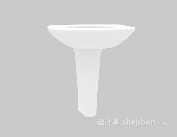 家居立式洗手池3d模型下载