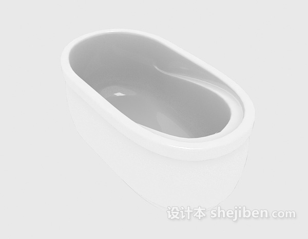 敞口浴缸3d模型下载