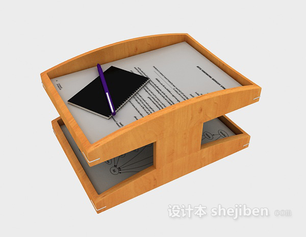 办公文件收纳3d模型下载