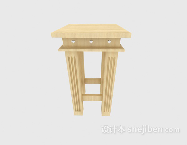 玄关摆设品架3d模型下载