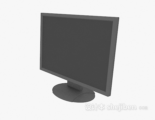 办公电脑显示屏3d模型下载