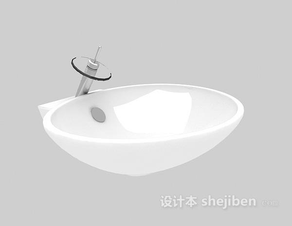 家居洗漱洗手池3d模型下载