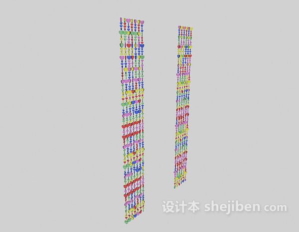 门帘装饰3d模型下载