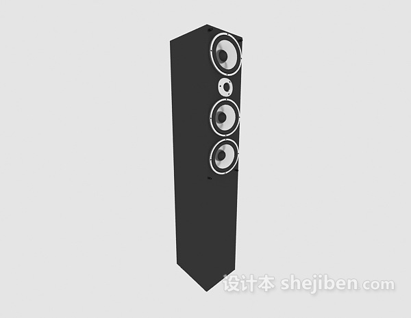 立式音箱3d模型下载
