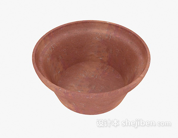 瓷盆3d模型下载