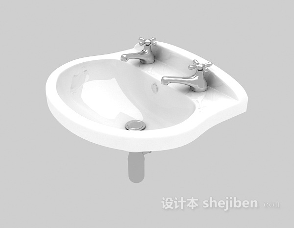 浴室洗手池3d模型下载