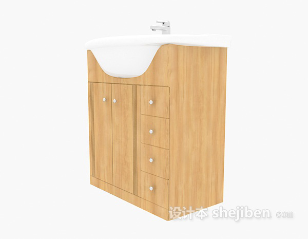 家居洗面盆3d模型下载
