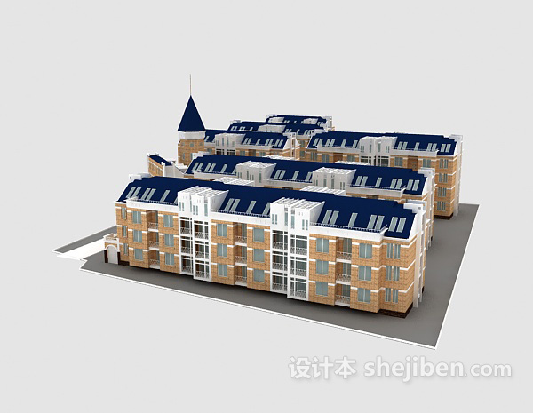 房屋样板房3d模型下载