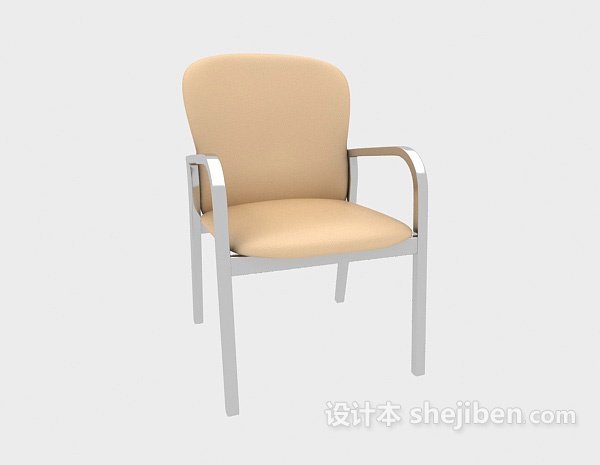 现代扶手休闲椅3d模型下载