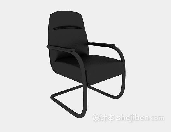 黑色老板椅3d模型下载
