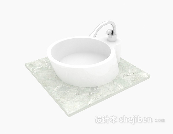 亚克力洗手盆3d模型下载