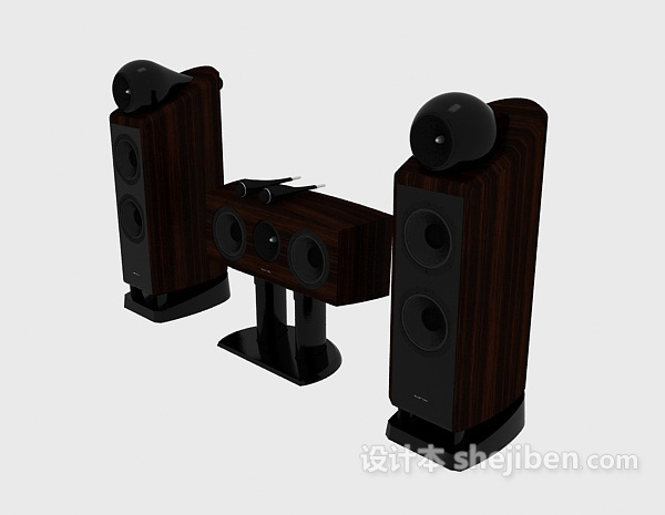 成套音箱组合3d模型下载