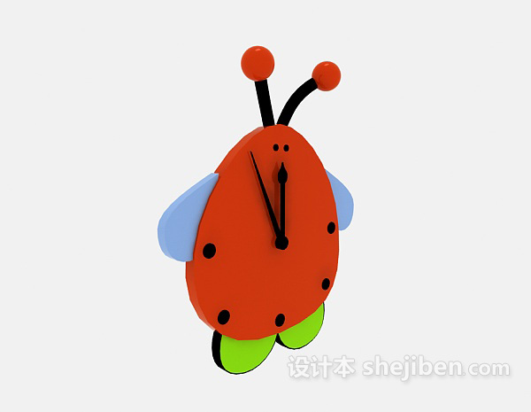 个性闹钟3d模型下载