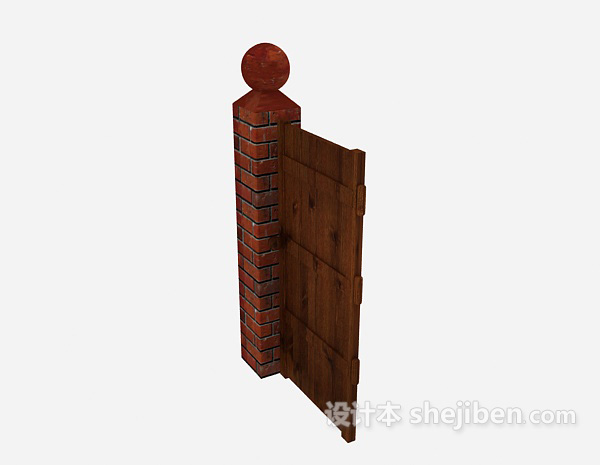 围栏门3d模型下载