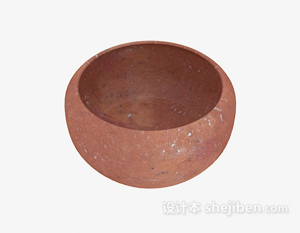 陶艺品碗3d模型下载