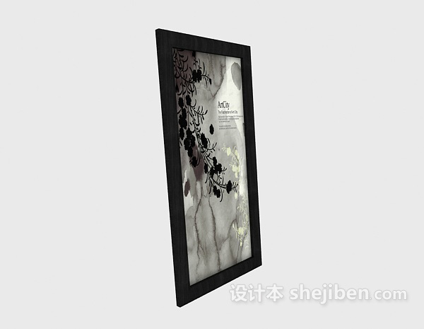 简约装饰挂画3d模型下载